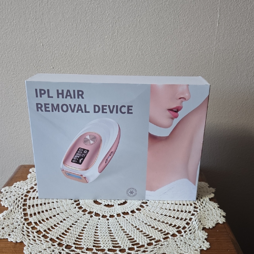 IPL Hair Removal Device - White with Rose Gold Accents